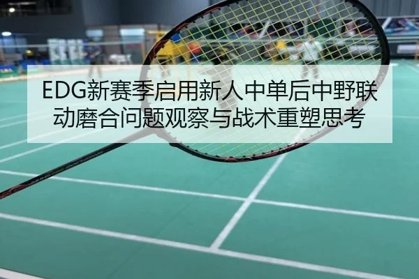 EDG新赛季启用新人中单后中野联动磨合问题观察与战术重塑思考